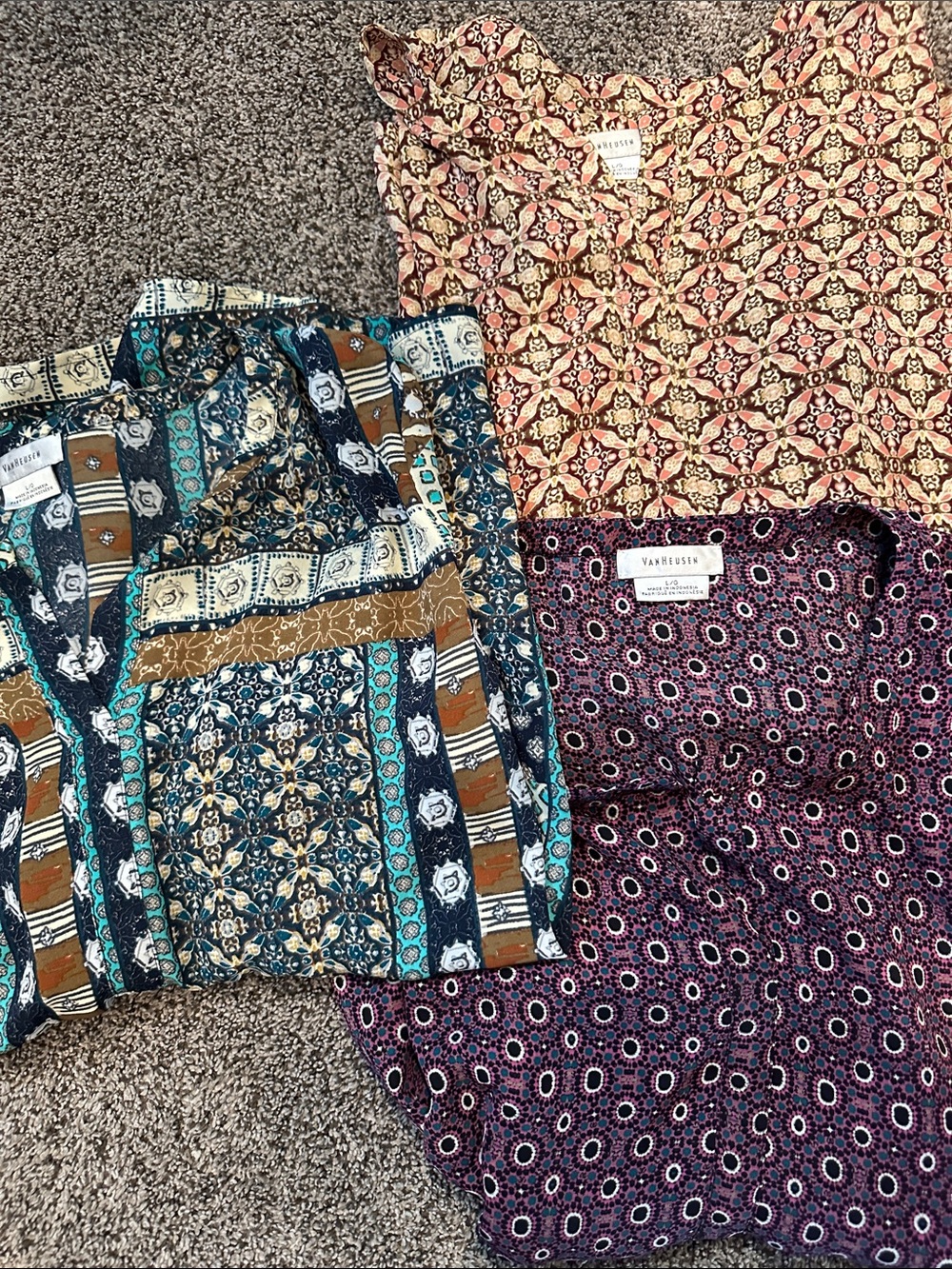 Lot of 3 Van Heusen Women’s Blouses